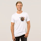 First Gen Retro Gepersonaliseerd Afstuderen cadeau Tri-Blend Shirt (Voorkant volledig)