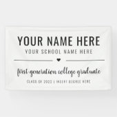First Generation College Afstuderen Klasse 2022 Ba Spandoek (Horizontaal)