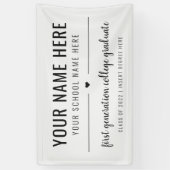 First Generation College Afstuderen Klasse 2022 Ba Spandoek (Verticaal)