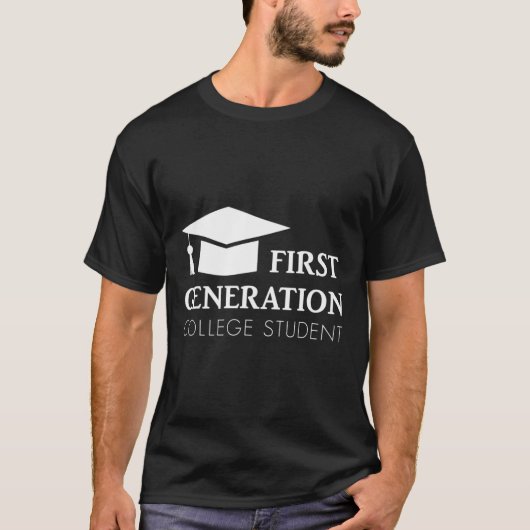 First Generation College Student - Afstudeerder Un T-shirt (Voorkant)
