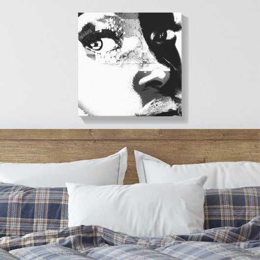 First Glance at the Familiar Canvas Afdruk (Insitu (Slaapkamer))