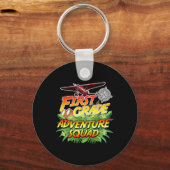 First Grade Adventure Squad - Safari Theme Teacher Sleutelhanger (Voorkant)