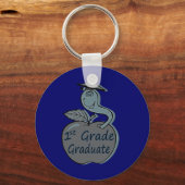 first.grade.afstuderen.appel sleutelhanger (Voorkant)