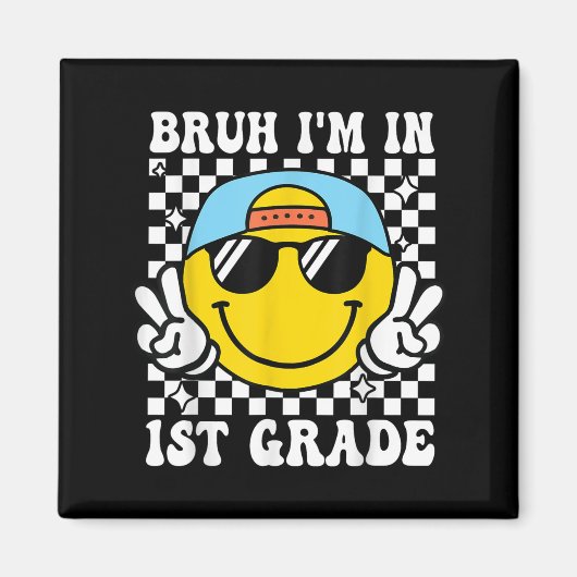 First Grade Boy Bruh I' M in 1e klas student Magneet (Voorkant)