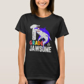 First Grade Boys Girls JawSome Shark First Day of  T-shirt (Voorkant)