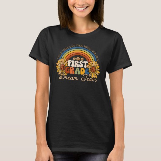 First Grade Dream Team Back To School 1st Grade Te T-shirt (Voorkant)