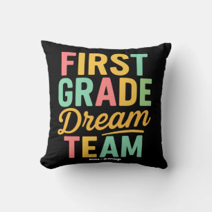 First Grade Dream Team Teacher Terug naar School K Kussen