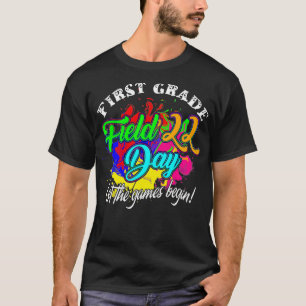 First Grade Field Day 2022 Let The Games Begin Kid T-shirt