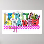 First Grade Fun & Flair Whimsy Poster (Voorkant)