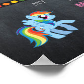 First Grade Kindergarten, bord-bordfoto Poster (Hoek)