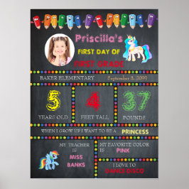 First Grade Kindergarten, bord-bordfoto Poster