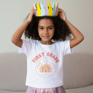 First Grade Regenboog T-Shirt voor Meisjes