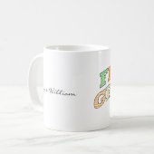 First Grade Retro Custom Name Two-Tone Coffee Mug Koffiemok (Voorkant links)