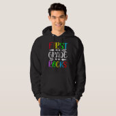 first grade rock hoodie (Voorkant volledig)