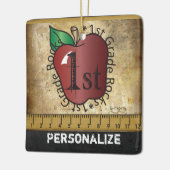First Grade School Teachers Rock Keramisch Ornament (Links)