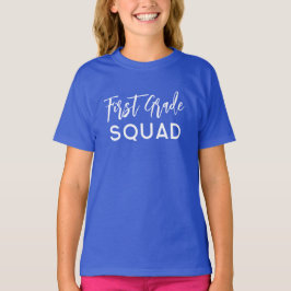 First Grade Squad Script Terug naar School Custom T-shirt