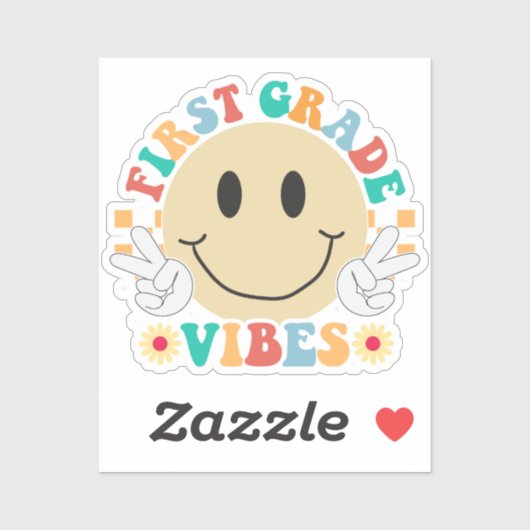 First Grade Student Sticker (Vel)