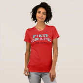 First Grade Teacher Mr Johnson Custom School Class T-shirt (Voorkant volledig)