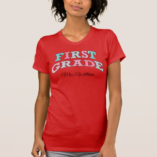 First Grade Teacher Mr Johnson Custom School Class T-shirt