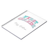 First Grade Teacher Personalized Spiral Notitieboek (Linkerzijde)