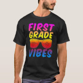 First Grade Vibes First Day Of 1st Grade Kids Back T-shirt (Voorkant)