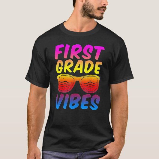 First Grade Vibes First Day Of 1st Grade Kids Back T-shirt (Voorkant)