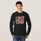 First Grade Vibes Hello Team 1st Grade Teacher Kid T-shirt (Voorkant volledig)