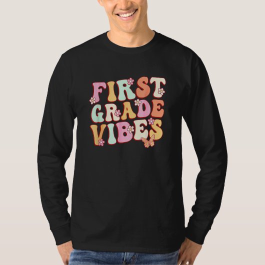 First Grade Vibes Hello Team 1st Grade Teacher Kid T-shirt (Voorkant)