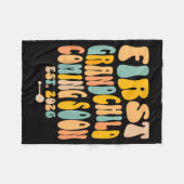 First Granhild Coming Soon 2026 Baby Announcement  Fleece Deken (Voorkant (Horizontaal))