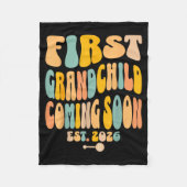 First Granhild Coming Soon 2026 Baby Announcement  Fleece Deken (Voorkant)