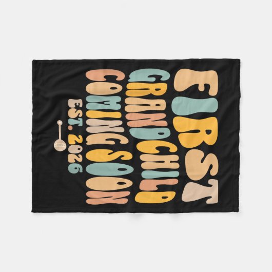 First Granhild Coming Soon 2026 Baby Announcement  Fleece Deken (Voorkant (Horizontaal))