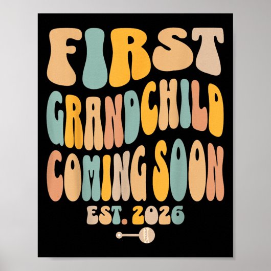 First Granhild Coming Soon 2026 Baby Announcement  Poster (Voorkant)