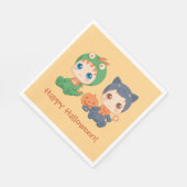 First Halloween Babies Black Cat Dragon Costuum Servet (Hoek)