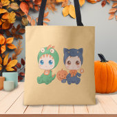 First Halloween Babies Black Cat Dragon Costuum Tote Bag