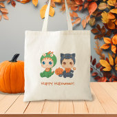 First Halloween Babies Black Cat Dragon Costuum Tote Bag