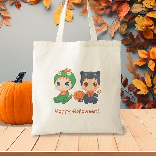 First Halloween Babies Black Cat Dragon Costuum Tote Bag