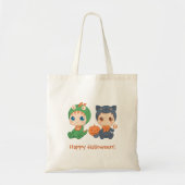 First Halloween Babies Black Cat Dragon Costuum Tote Bag (Voorkant)