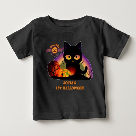 First Halloween Black Cat Toddler (Voorkant)