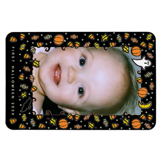 First Halloween Photo Lijst Magnet Magneet (Horizontaal)