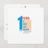 First Happy Jubileum Kaart (Voorkant / Achterkant)