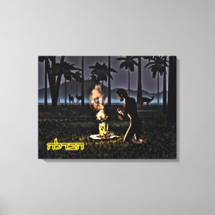 First Havdalah Canvas Afdruk