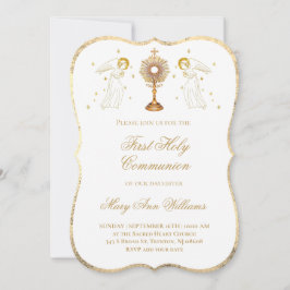 First Holy Communion catholic angels Eucharist Kaart