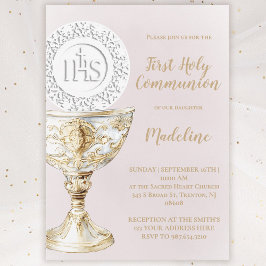  First Holy Communion Chalice Host Kaart