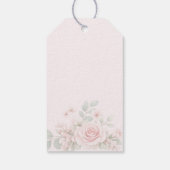 First Holy Communion Cross Pink Bow Thank you Cadeaulabel (Achterkant)