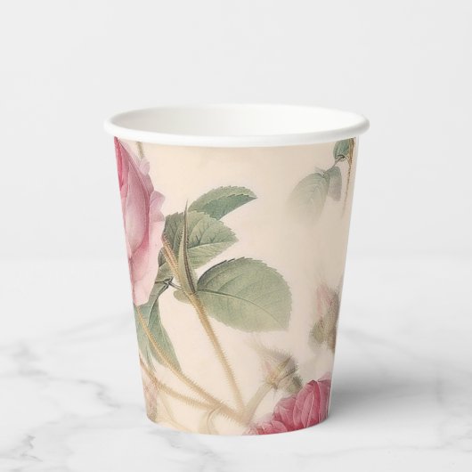 First Holy Communion Custom Gouden Kleur Roos Papieren Bekers (Achterkant)