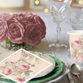 First Holy Communion Custom Silver Color Roos Servet