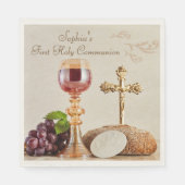First Holy Communion Eucharist Chalice Design Servet (Voorkant)