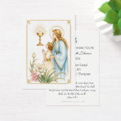 First Holy Communion Eucharistic Devotion Visitekaartje (Bureau)
