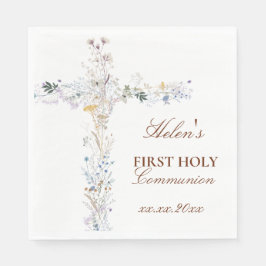 First Holy Communion floral cross Servet