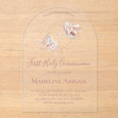 First Holy Communion girl Acryl Uitnodigingen (Voorkant)